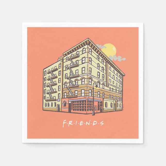 Servilleta De Papel FRIENDS™ | Edificio del apartamento de Monica (Anverso)