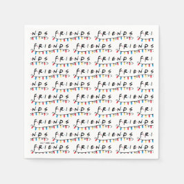 Servilleta De Papel FRIENDS™ | Luces de Navidad Logo