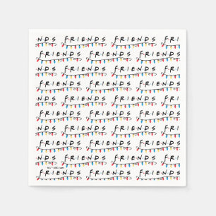 Servilleta De Papel FRIENDS™ Luces de Navidad Logo