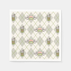 Servilleta De Papel FRIENDS™ Patrón de Argyle de Central Perk