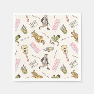 Servilleta De Papel FRIENDS™ Patrón de dibujos animados bronceado