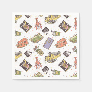 Servilleta De Papel FRIENDS™   Patrón de icono de lunares