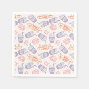 Servilleta De Papel FRIENDS™   Patrón pastel de Central Perk