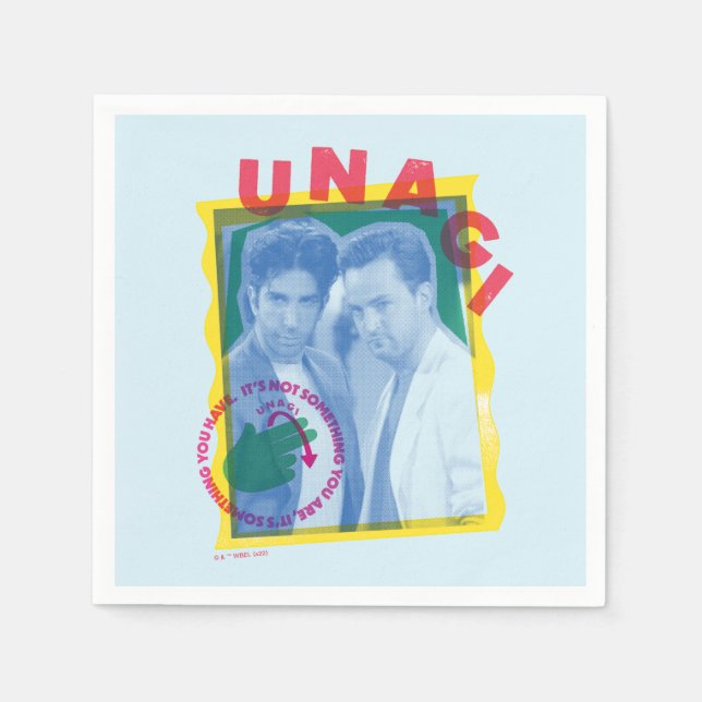 Servilleta De Papel FRIENDS™ | Ross & Chandler - Unagi (Anverso)