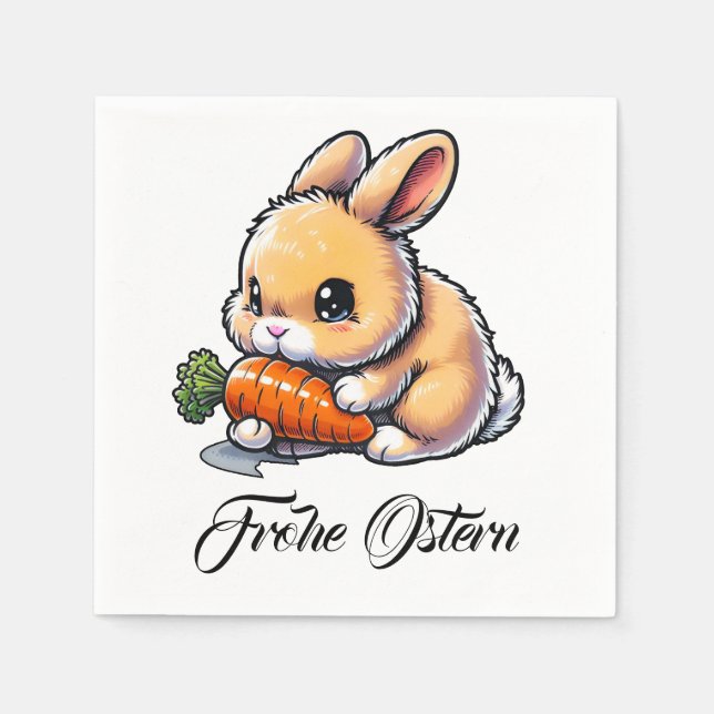 Servilleta De Papel Frohe  Ostern  (Anverso)