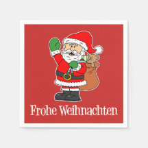 Frohe Weihnachten Navidades alemanes Santa