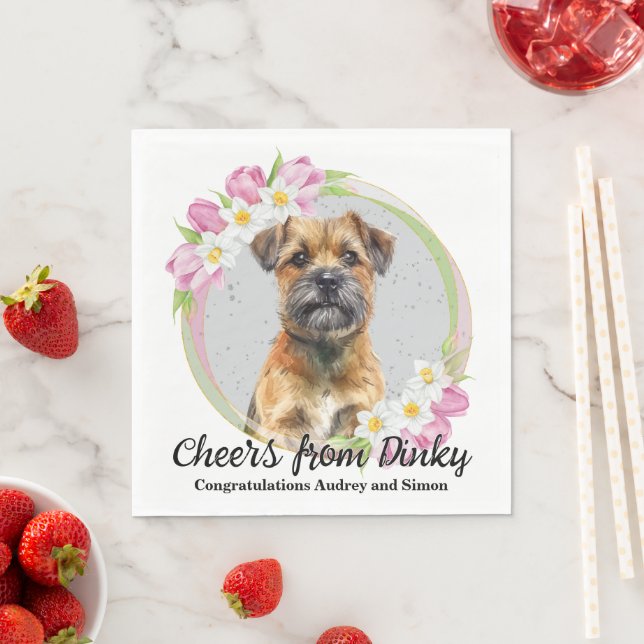 Servilleta De Papel Frontera más aterradora hago con toallas con perro (In situ)