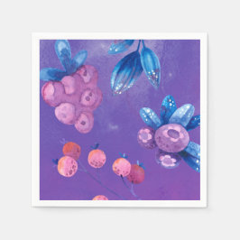 Servilleta De Papel Frost Berry Winter Fiesta