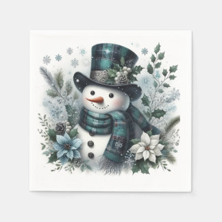 Servilleta De Papel Frosted Joy and Evergreen Whispers