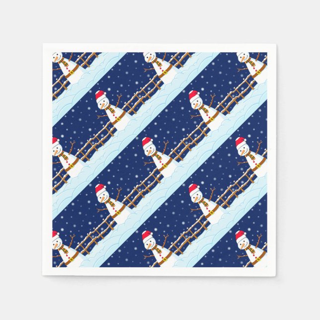 Servilleta De Papel Frosty el hombre de nieve (Anverso)