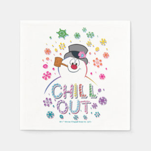 Servilleta De Papel Frosty the Snowman™   Colores arcoiris "Chill Out"