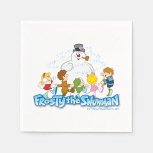Servilleta De Papel Frosty the Snowman™   Jugar con escarcha y niño