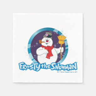 Servilleta De Papel Frosty the Snowman™   Retrato escarchado mágico