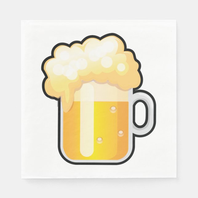 Servilleta De Papel Frothy Beer Mug (Anverso)
