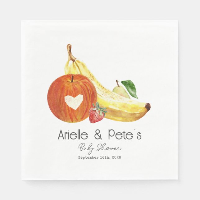 Servilleta De Papel Fruit Baby Shower (Anverso)