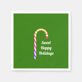 Servilleta De Papel Fruity Candy Cane Sweet Happy Holiday Paper Napkin