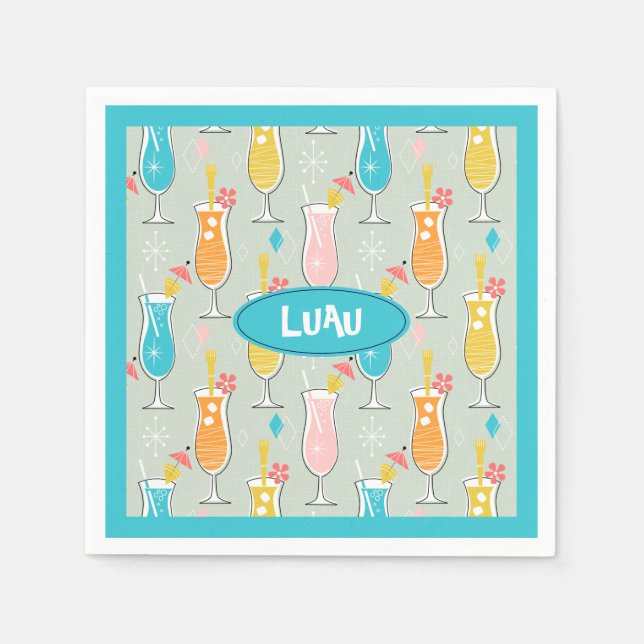 Servilleta De Papel Fruity Tiki Beverages (Anverso)