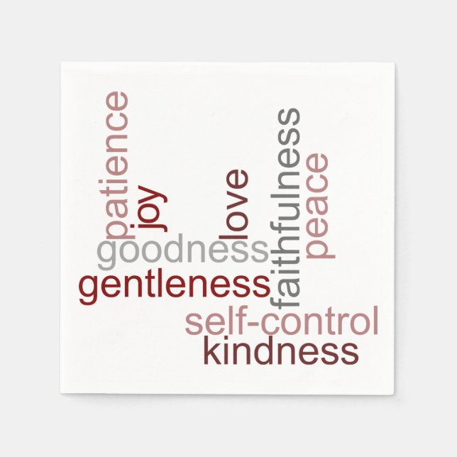 Servilleta De Papel Fruta del arte de la palabra espiritual (Anverso)