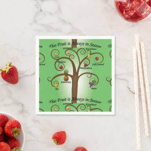 Servilleta De Papel Fruta del Espíritu Siempre en Temporada Papel