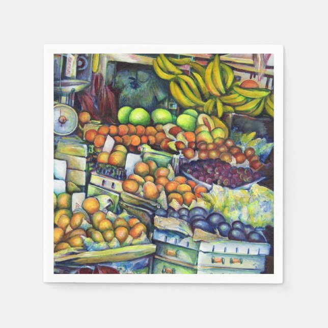 Servilleta De Papel Fruta fresca con Francisco (Anverso)