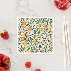 Servilleta De Papel Fruta Granada William Morris Vintage