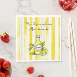 Servilleta De Papel Frutas Amarillas Limones Hacen Limonada