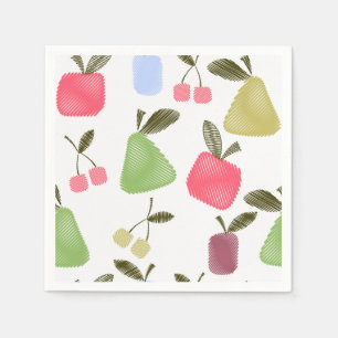 Servilleta De Papel Frutas de personalizado sin foco raspadas manzanas