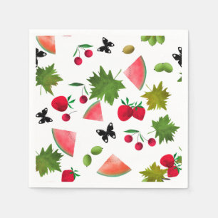Servilleta De Papel Frutas frescas sin foco Berries Personalizado de a