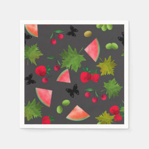 Servilleta De Papel Frutas frescas sin foco Berries Personalizado de a