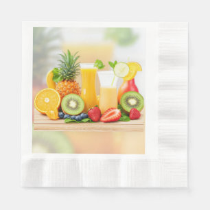 Servilleta De Papel Frutas jugosas frescas
