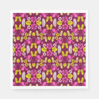 Frutas tropicales florales estampadas