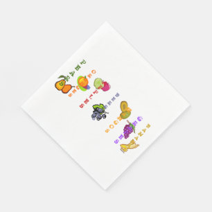 Servilleta De Papel Frutas y arándanos