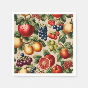 Servilleta De Papel Frutas y flores de un jardín italiano de lujo
