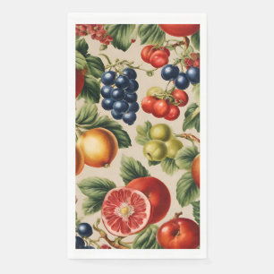Servilleta De Papel Frutas y flores de un jardín italiano de lujo