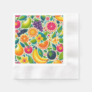 Servilleta De Papel Frutos coloridos
