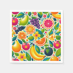 Servilleta De Papel Frutos coloridos