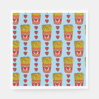 Servilleta De Papel Fry Day I'm in Love | Punny Cartoon French Fries S
