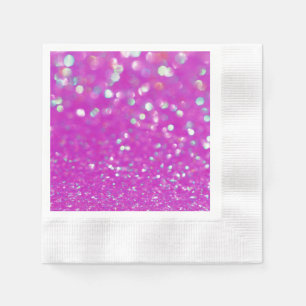 Servilleta De Papel Fuchsia Confetti Paper Napkin