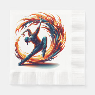 Servilleta De Papel Fuego callejero de ruptura con energía urbana