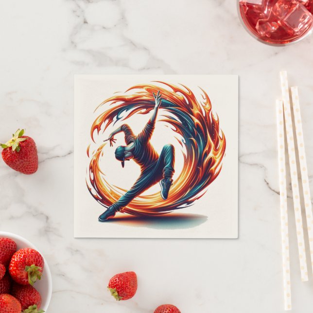 Servilleta De Papel Fuego callejero de ruptura con energía urbana (In situ)