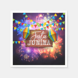 Servilleta De Papel Fuegos artificiales de Festa Junina