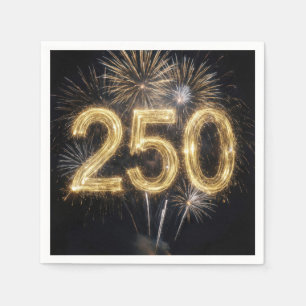 Servilleta De Papel Fuegos artificiales del 250 cumpleaños de América