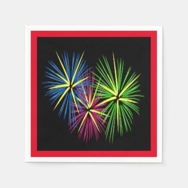 SERVILLETA DE PAPEL FUEGOS DE FUEGO (Anverso)