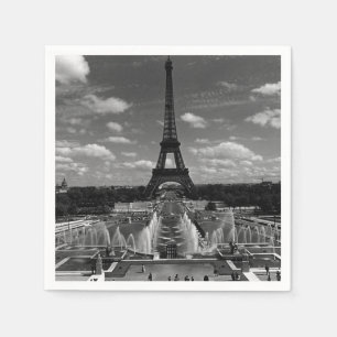 Servilleta De Papel Fuente antigua París Francia Torre Eiffel