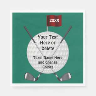 Servilleta De Papel Fuentes personalizadas del fiesta del golf,
