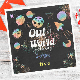Servilleta De Papel Fuera de este mundo de la aventura espacial niños 