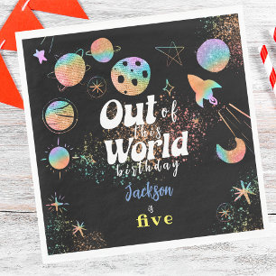 Servilleta De Papel Fuera de este mundo de la aventura espacial niños 