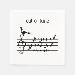 Servilleta De Papel Fuera de sintonía, el tucán se une a los pájaros c