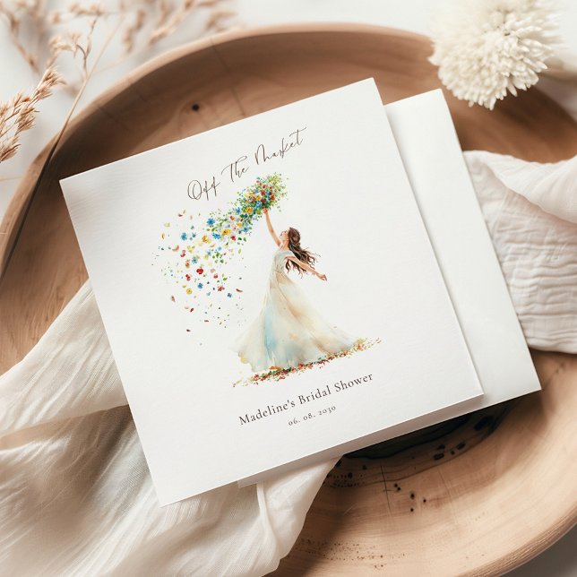 Servilleta De Papel Fuera del Mercado Bridal Shower Caprichoso (Subido por el creador)