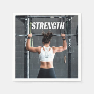 Servilleta De Papel Fuerza Fitness Mujeres Músculo Peor Motivación